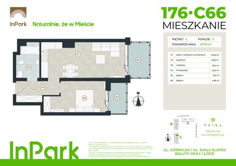 Plan 2 pok. 48m²