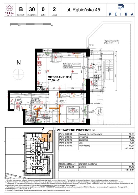 Plan 2 pok. 57m²