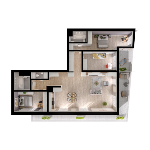 Plan 4 pok. 119m²