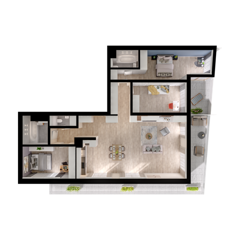 Plan 4 pok. 119m²