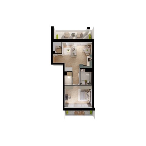 Plan 2 pok. 49m²