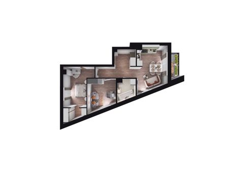 Plan 3 pok. 58m²