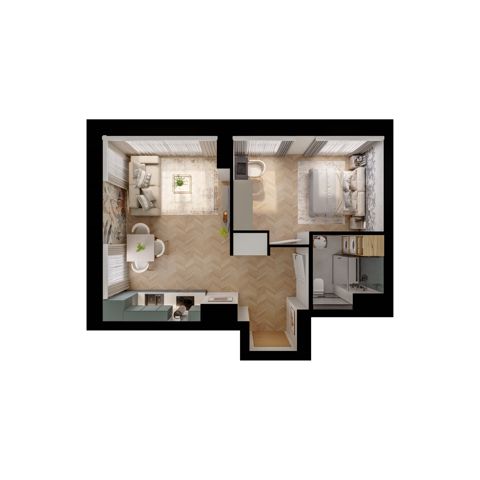 Plan 2 pok. 40m²