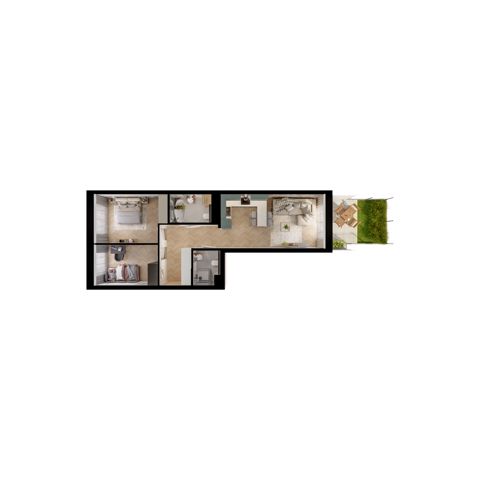 Plan 3 pok. 61m²