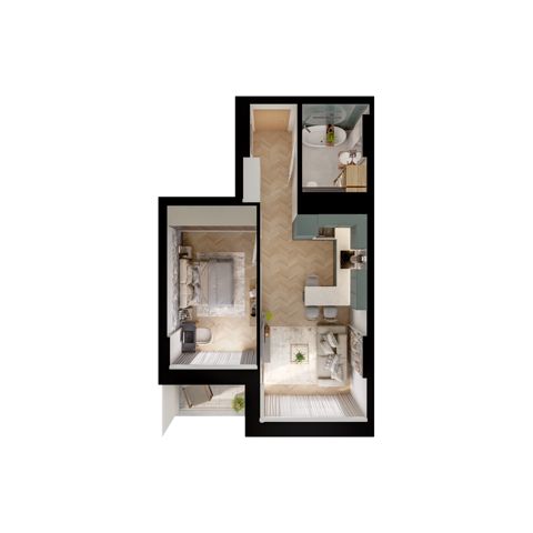 Plan 2 pok. 38m²