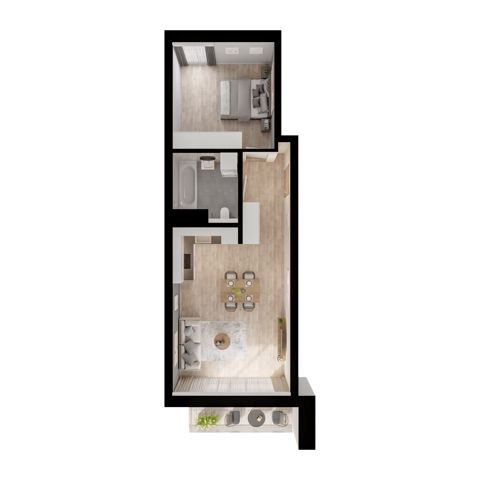 Plan 2 pok. 50m²