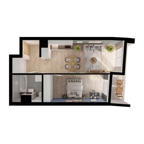 Plan 2 pok. 48m²