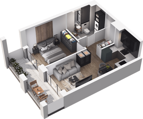 Plan 2 pok. 38m²