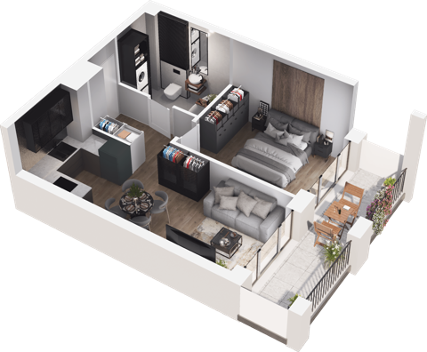 Plan 2 pok. 38m²