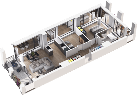 Plan 3 pok. 66m²