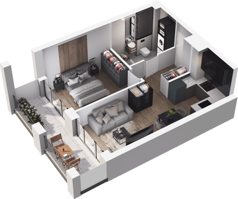 Plan 2 pok. 38m²