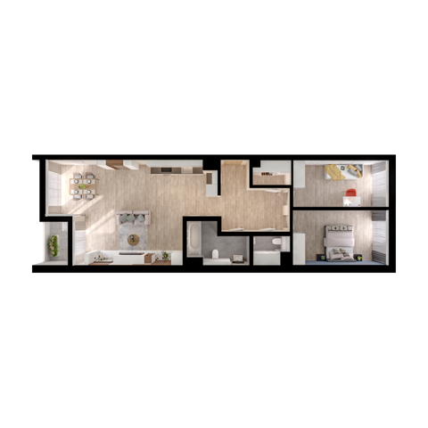 Plan 3 pok. 91m²