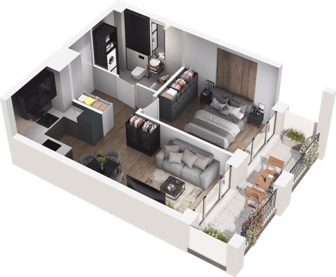 Plan 2 pok. 38m²