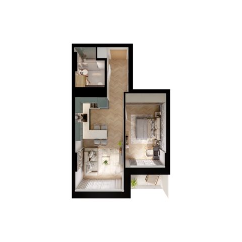 Plan 2 pok. 38m²