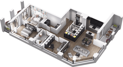 Plan 4 pok. 94m²