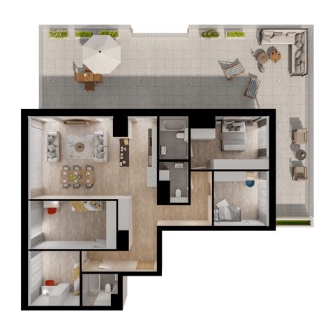 Plan 5 pok. 119m²