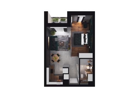 Plan 1 pok. 40m²