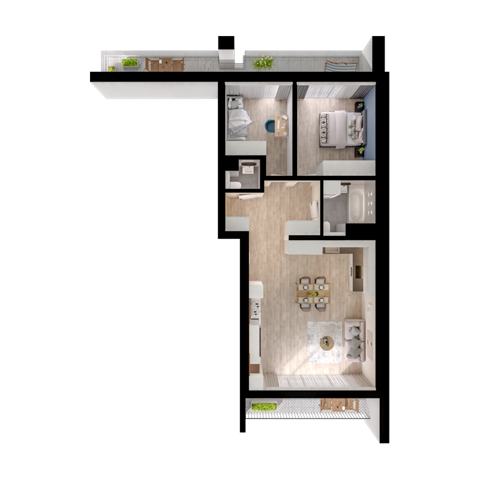 Plan 3 pok. 71m²