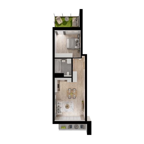 Plan 2 pok. 50m²