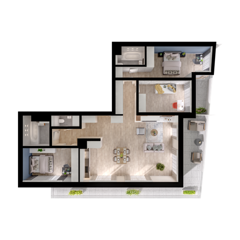 Plan 5 pok. 109m²