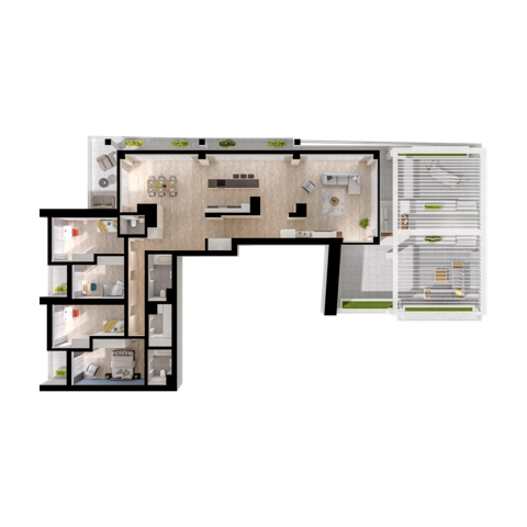 Plan 5 pok. 176m²