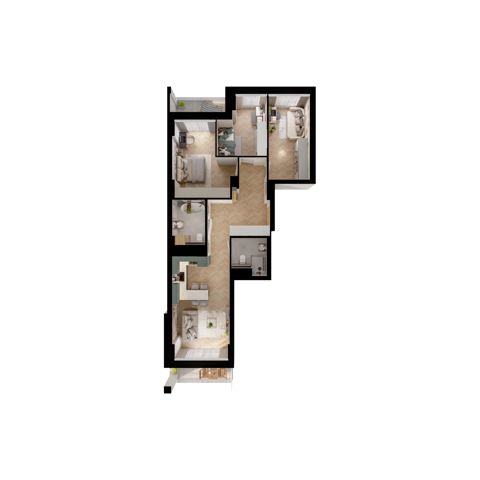Plan 4 pok. 77m²
