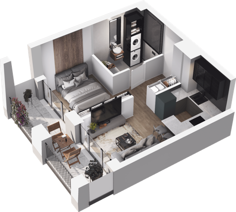 Plan 1 pok. 30m²