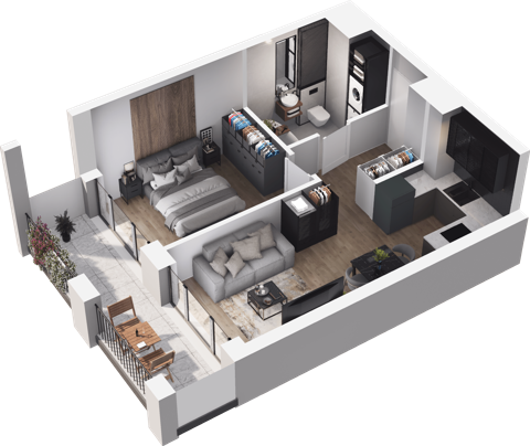 Plan 2 pok. 38m²