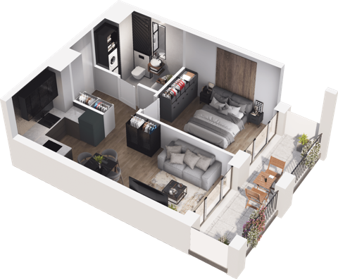 Plan 2 pok. 37m²