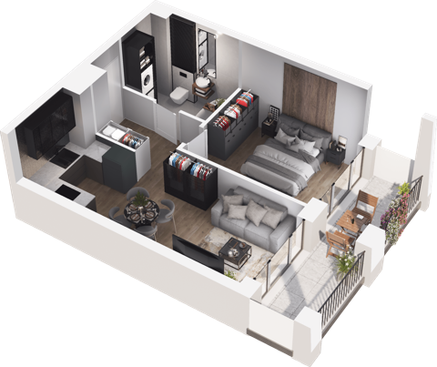 Plan 2 pok. 38m²