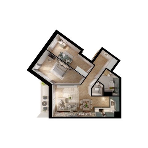 Plan 3 pok. 68m²