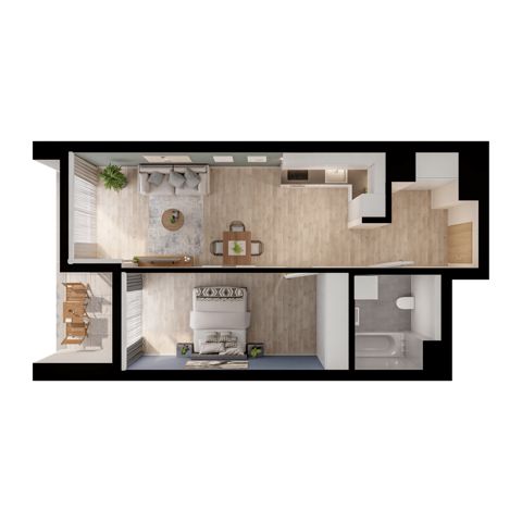 Plan 2 pok. 49m²