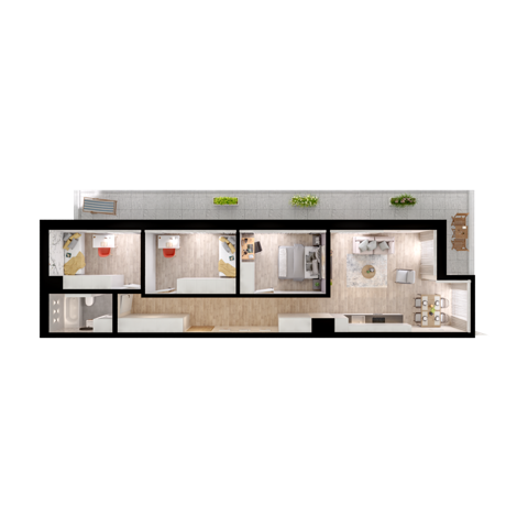 Plan 4 pok. 73m²