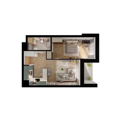 Plan 2 pok. 41m²