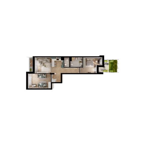 Plan 3 pok. 69m²