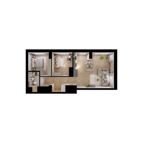 Plan 3 pok. 65m²
