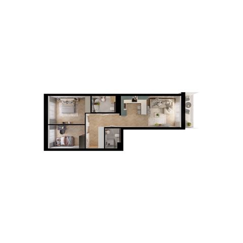 Plan 3 pok. 61m²