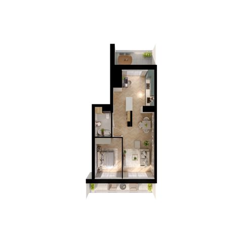 Plan 2 pok. 49m²