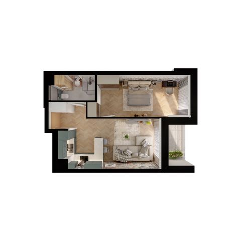 Plan 2 pok. 41m²