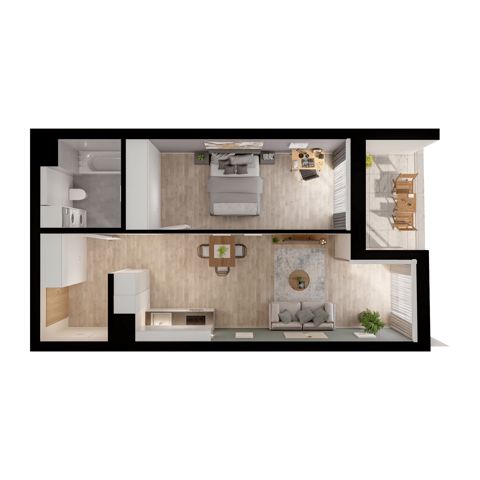 Plan 2 pok. 49m²