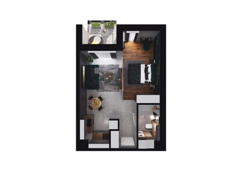 Plan 1 pok. 40m²