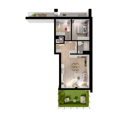 Plan 3 pok. 71m²
