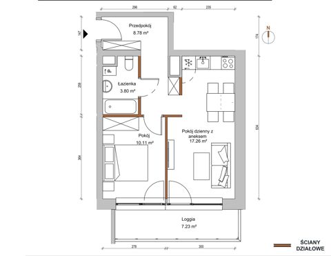 Plan 2 pok. 40m²
