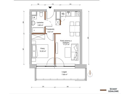 Plan 2 pok. 36m²