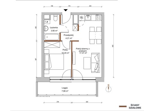 Plan 2 pok. 36m²