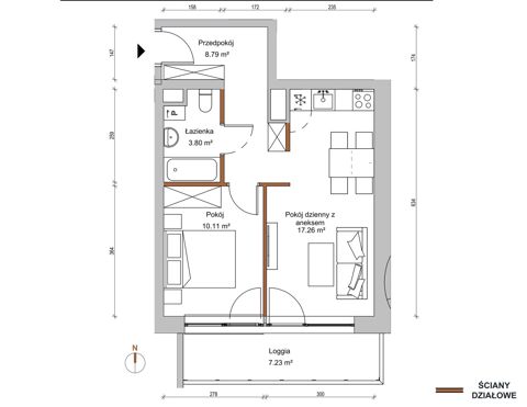 Plan 2 pok. 40m²