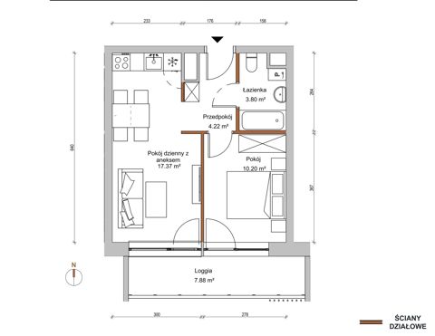 Plan 2 pok. 36m²