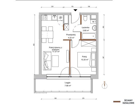 Plan 2 pok. 36m²