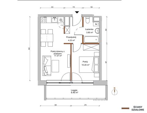 Plan 2 pok. 36m²