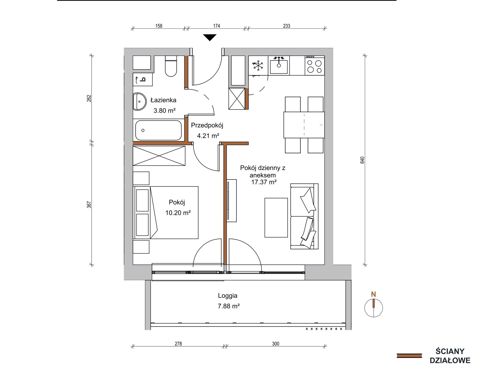 Plan 2 pok. 36m²